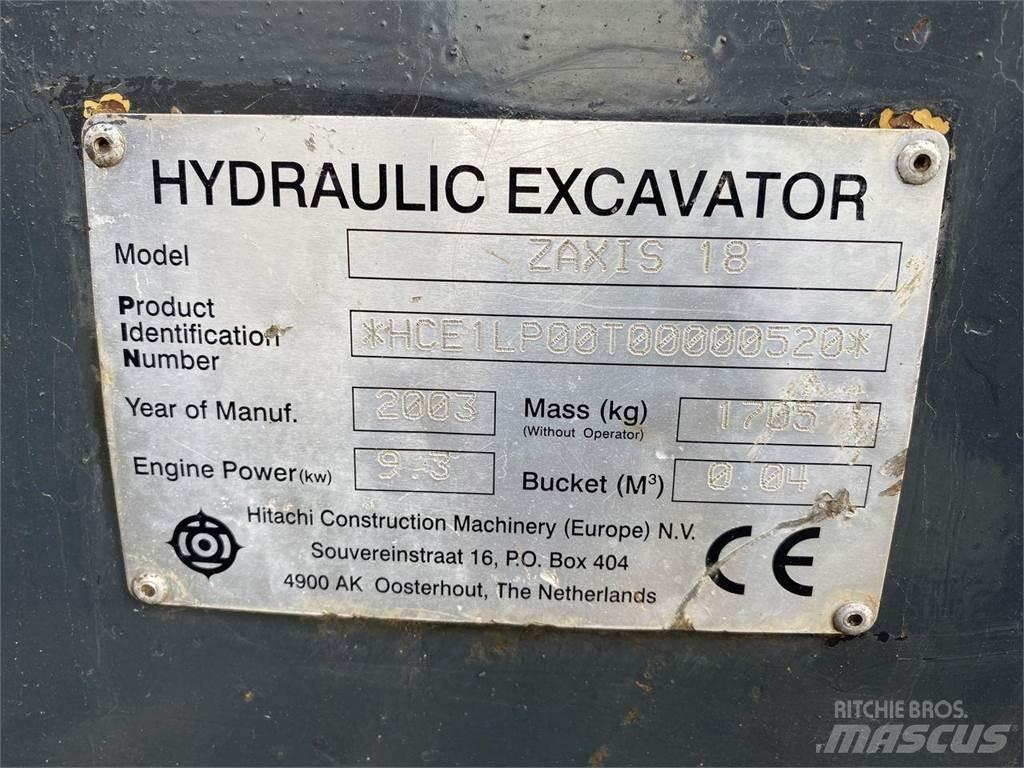 Hitachi ZX18 Hjulgravere