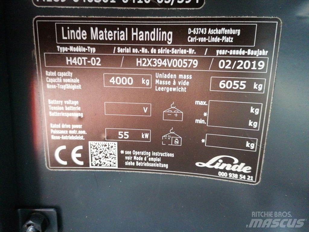 Linde H40T-02 Propan trucker