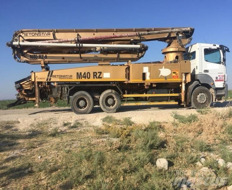 Betonstar 40M-5RZ Betongpumpe biler