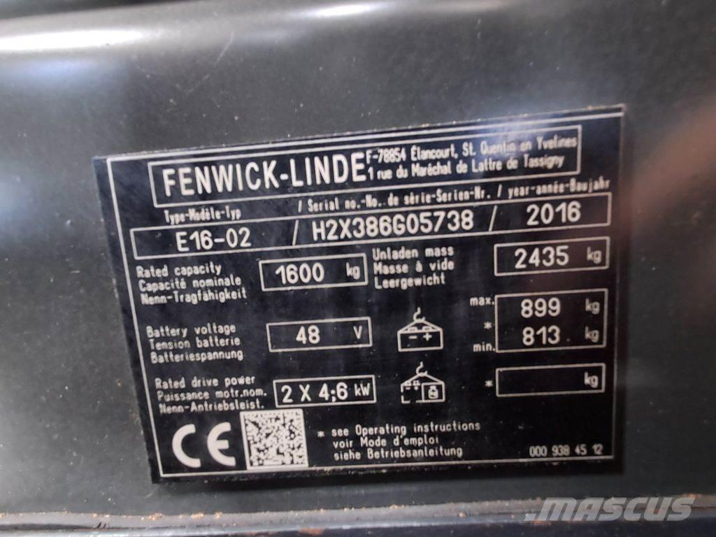 Linde E16-02 Elektriske trucker
