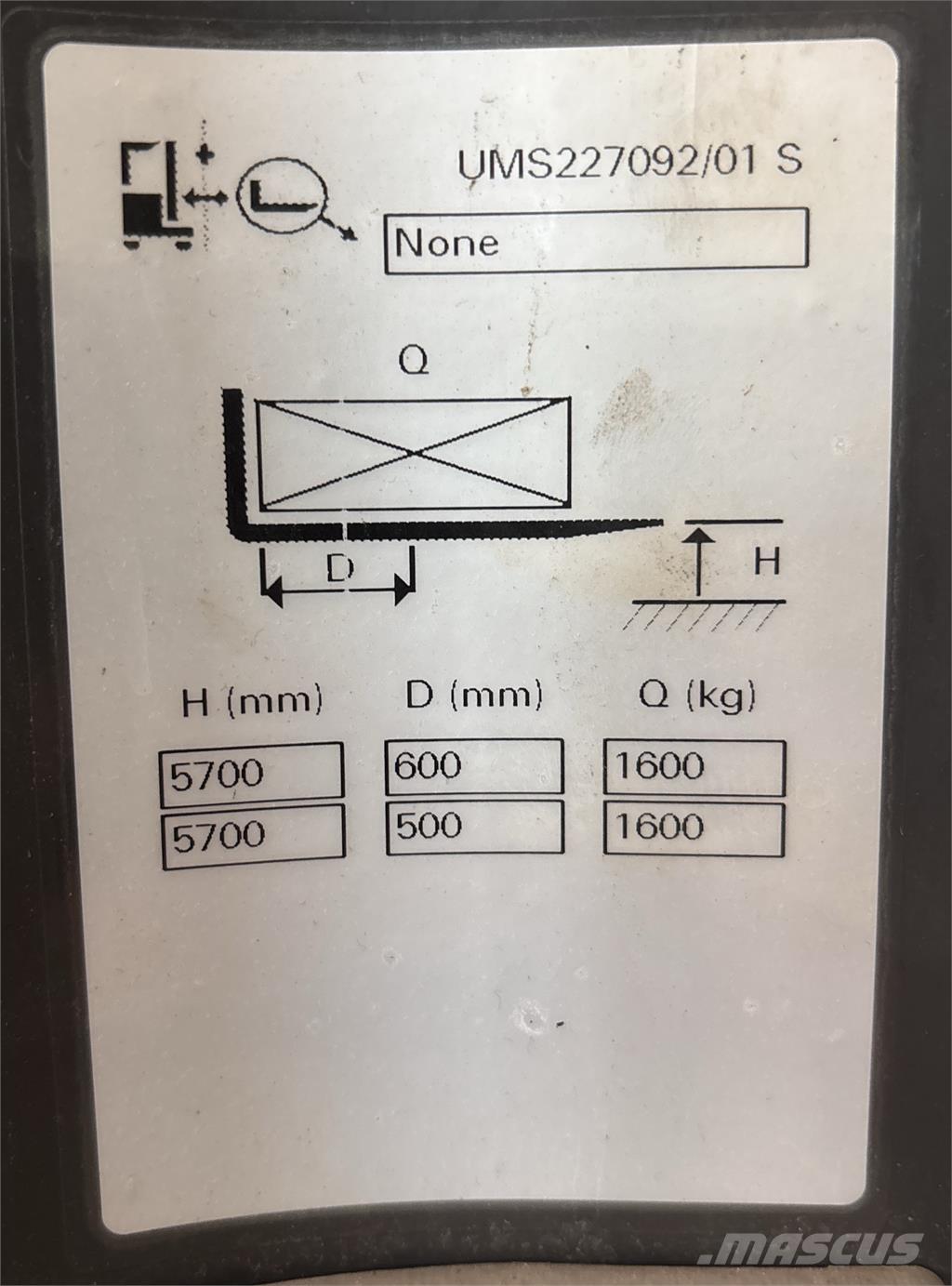 Atlet UMS160 Skyvemasttruck
