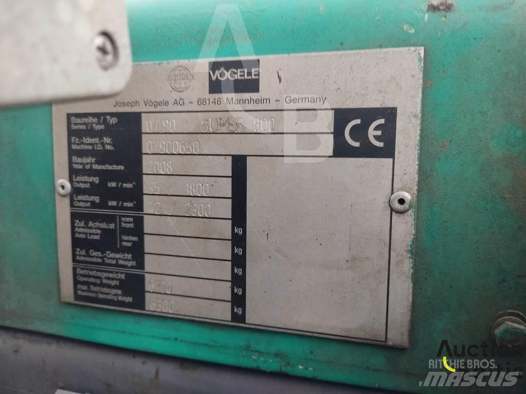 Vögele Super 800 Asfaltutleggere