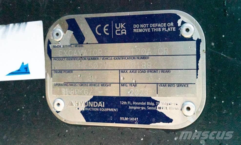 Hyundai HW 170 ACR Hjulgravere