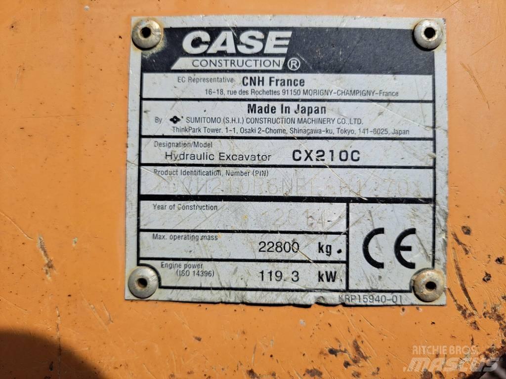 CASE CX 210 C Beltegraver