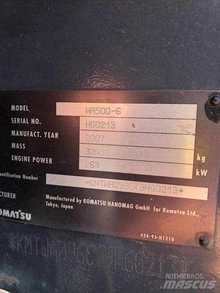 Komatsu WA500-6 Hjullastere
