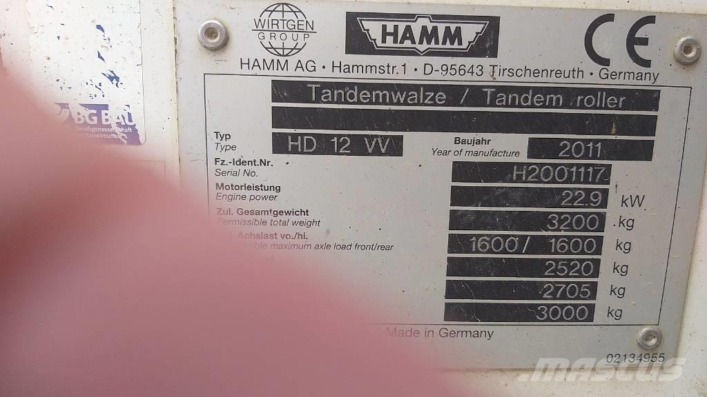 Hamm HD 12 VV Tandem Valser