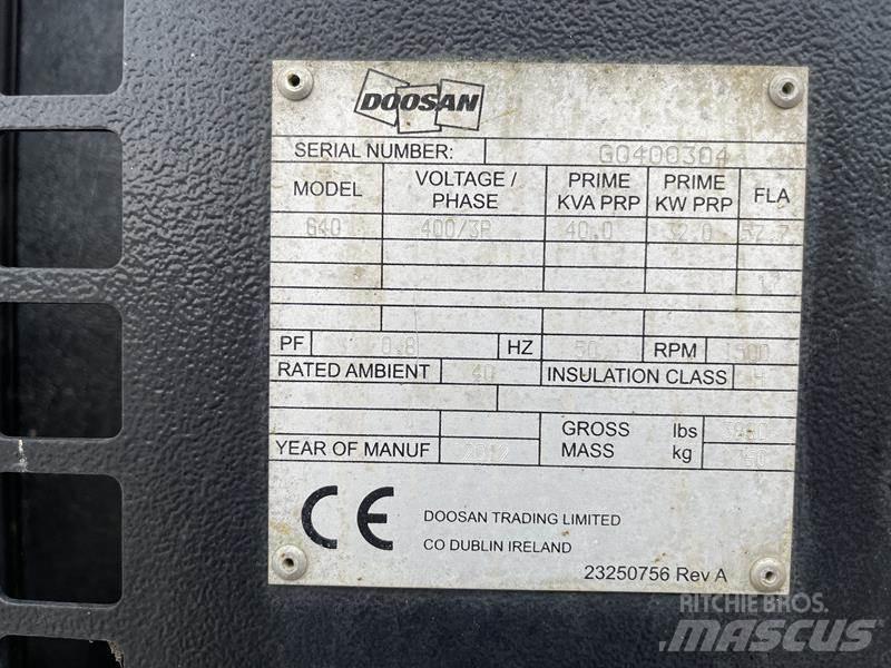 Doosan G 40 Diesel Generatorer