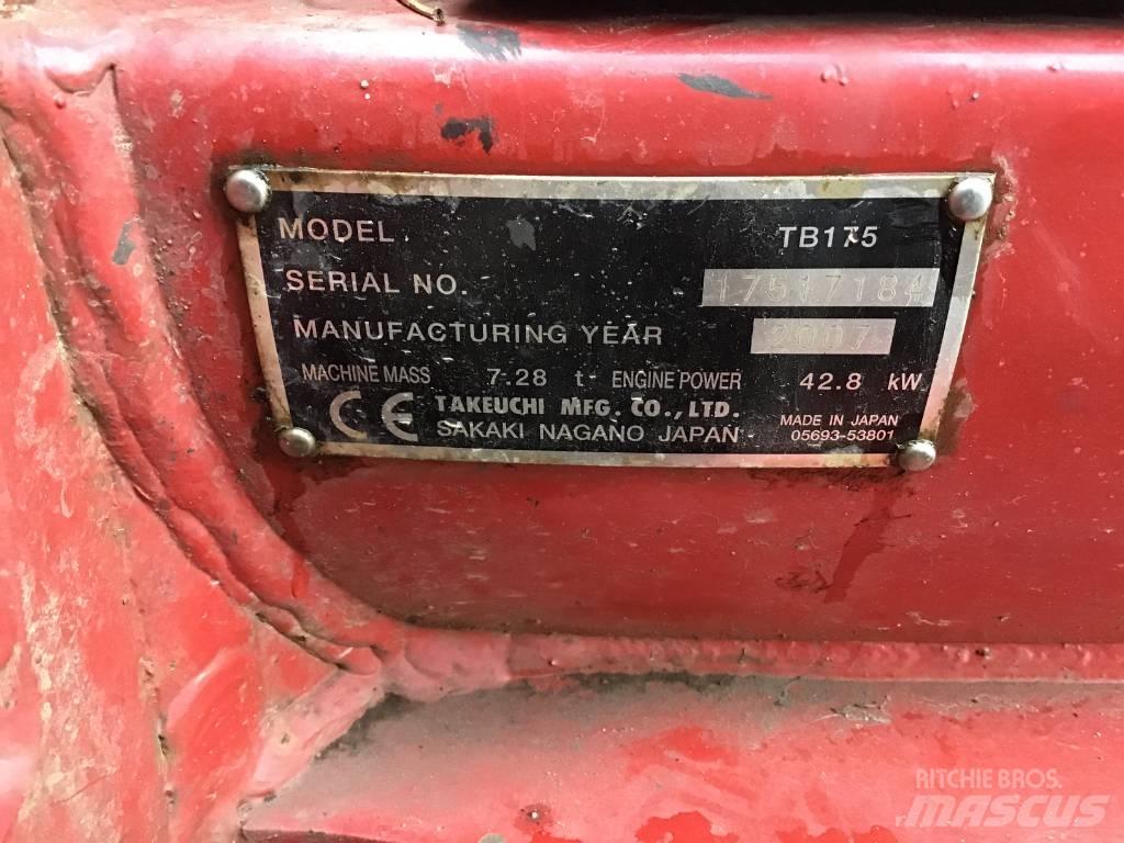 Takeuchi TB 175 Midigravere 7 - 12t