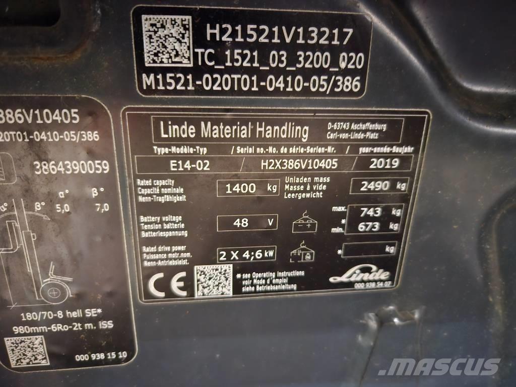 Linde E14 Elektriske trucker