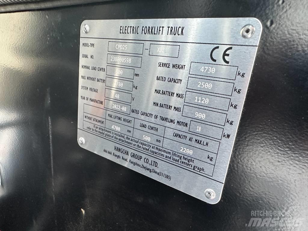 Hangcha CPD25-XD2 Elektriske trucker