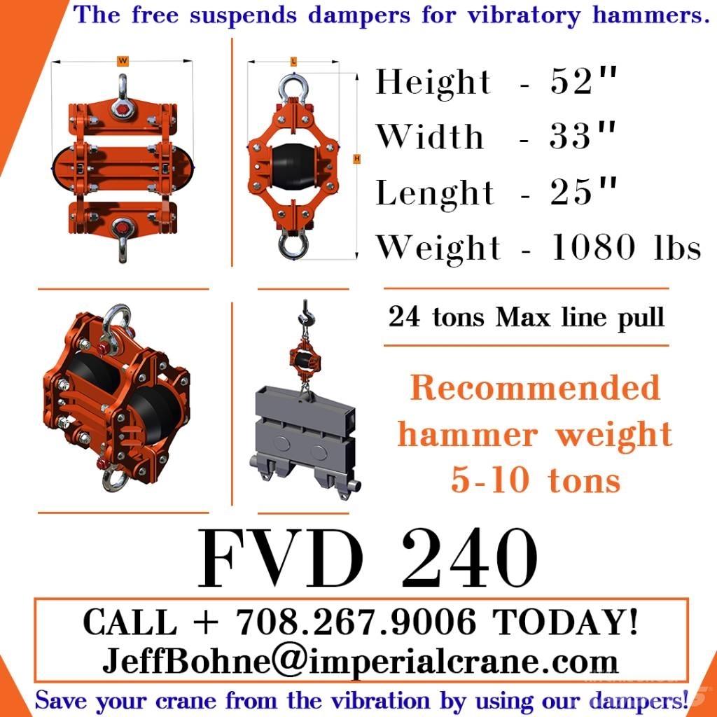  Finaros FVD 240 Hydrauliske pælehammere