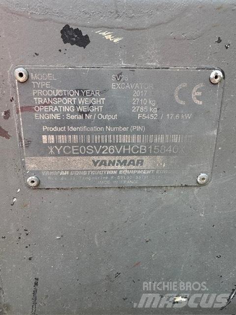 Yanmar SV 26 Minigravere <7t