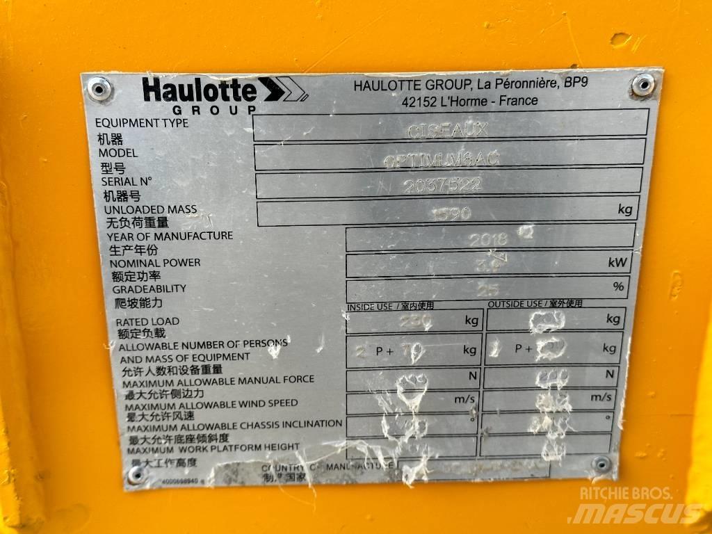 Haulotte OPTIMUM 8 Sakselifter