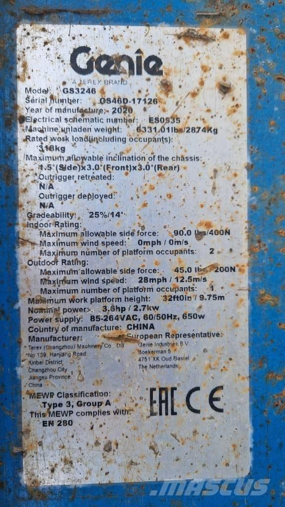 Genie GS 3246 Sakselifter