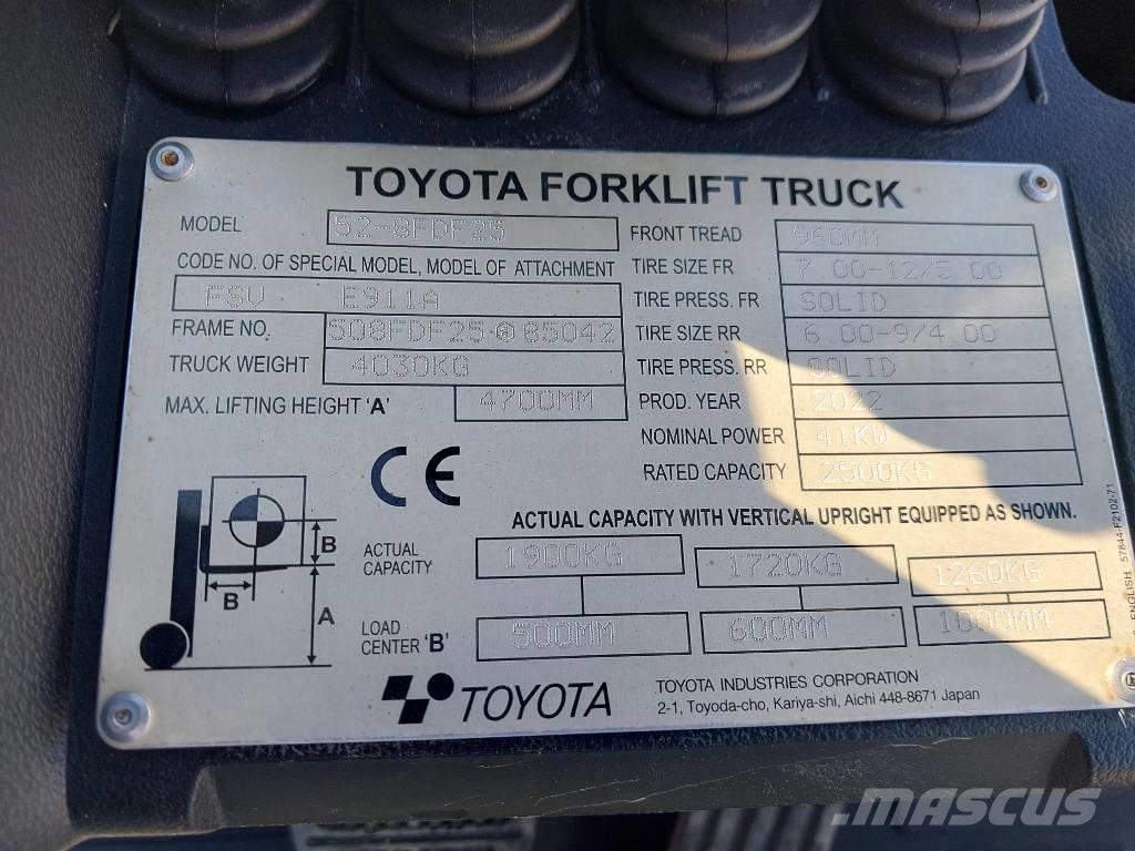 Toyota 52-8 FD F 25 Diesel Trucker