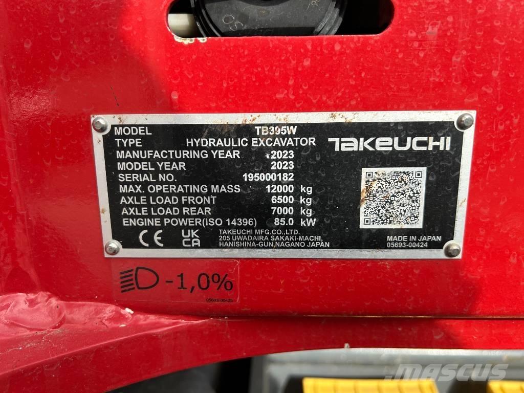 Takeuchi TB 395 W Hjulgravere
