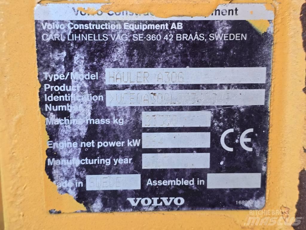 Volvo A30G Rammestyrte Dumpere
