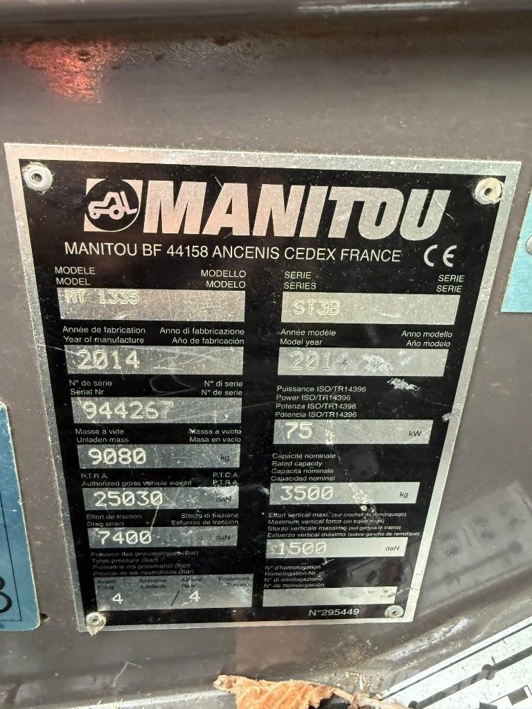 Manitou MT 1335 ST3B Teleskoplastere