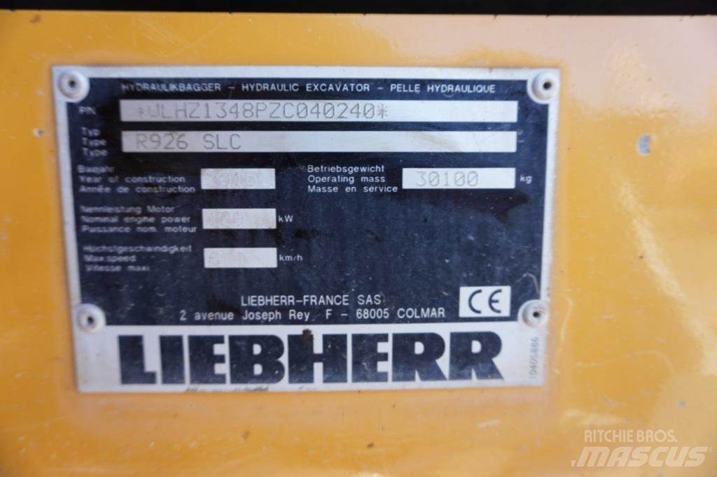 Liebherr R 926 SLC Beltegraver