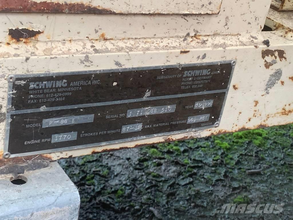Schwing P88E Betongpumpe biler