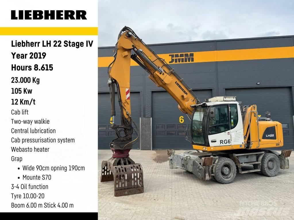 Liebherr LH 22 Gravemaskiner for avfallshåndtering