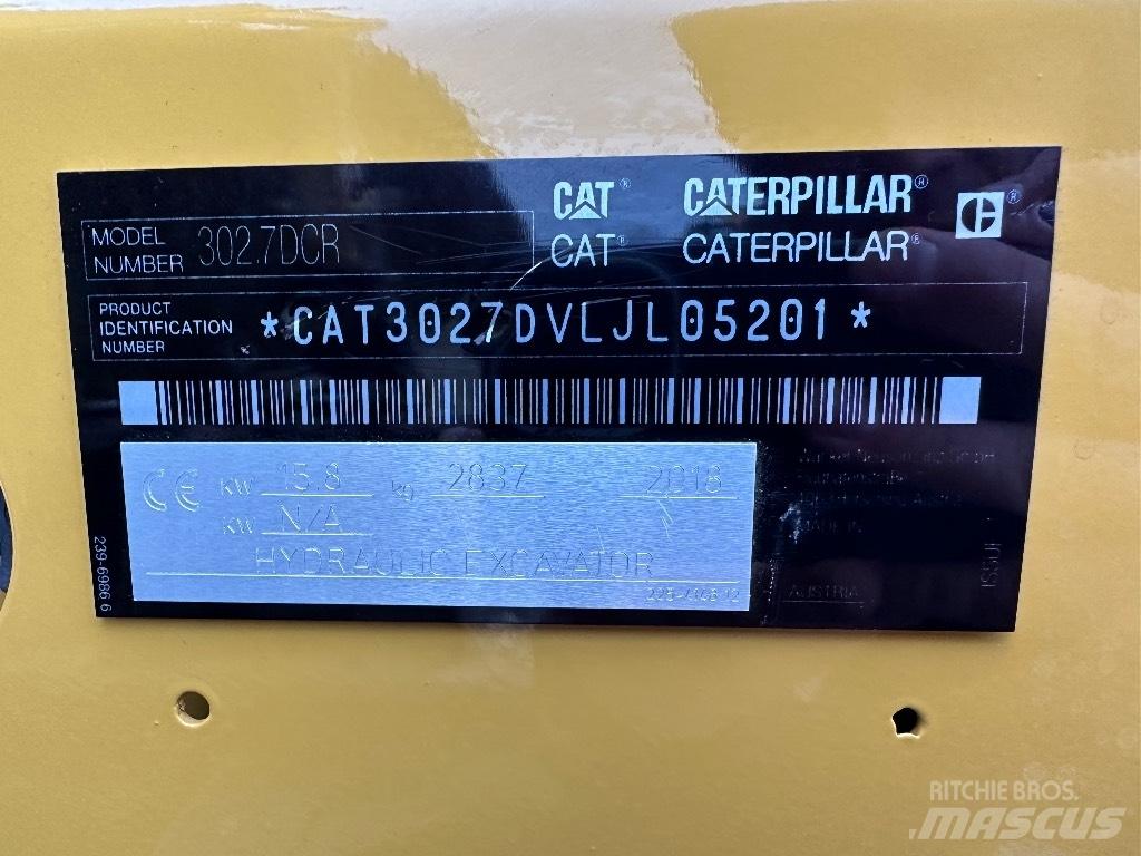 CAT 302.7 D CR Minigravere <7t