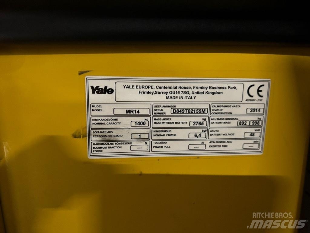 Yale MR 14 Skyvemasttruck