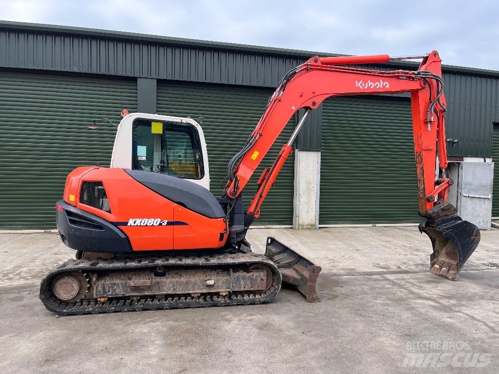 Kubota KX 080-3 Minigravere <7t