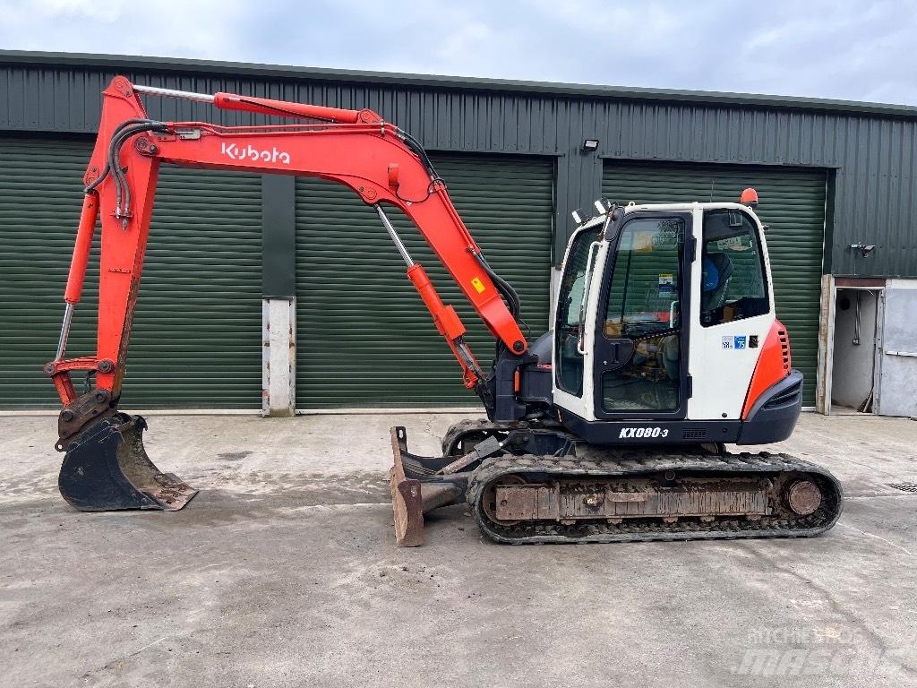 Kubota KX 080-3 Minigravere <7t