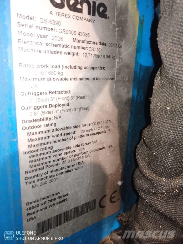 Genie GS 5390 RT Sakselifter
