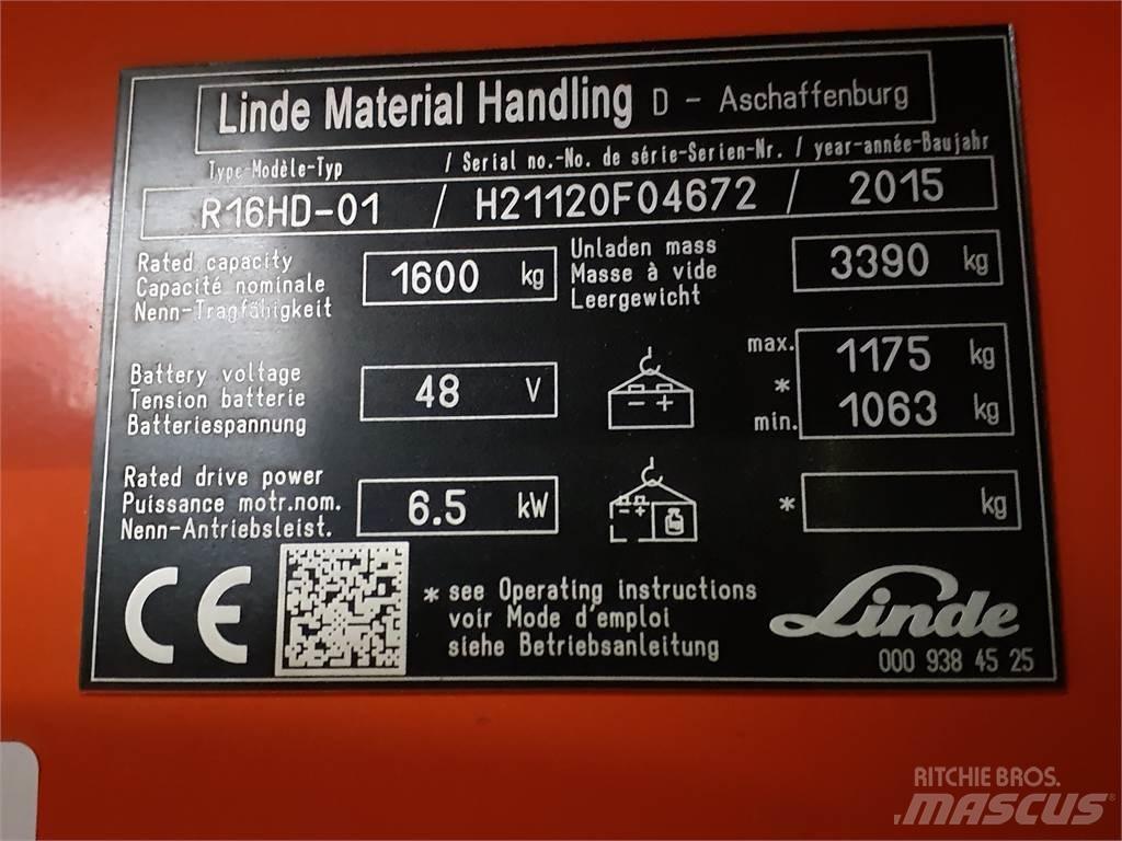 Linde R16HD Skyvemasttruck