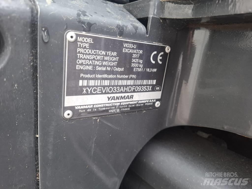 Yanmar Vio 33 U Minigravere <7t