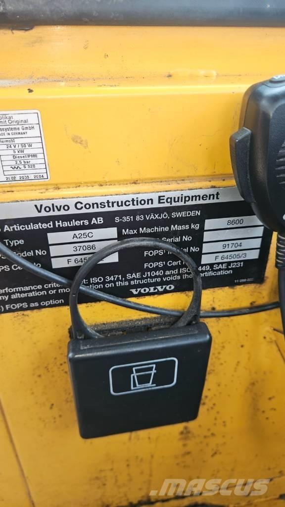Volvo A 25 C Rammestyrte Dumpere