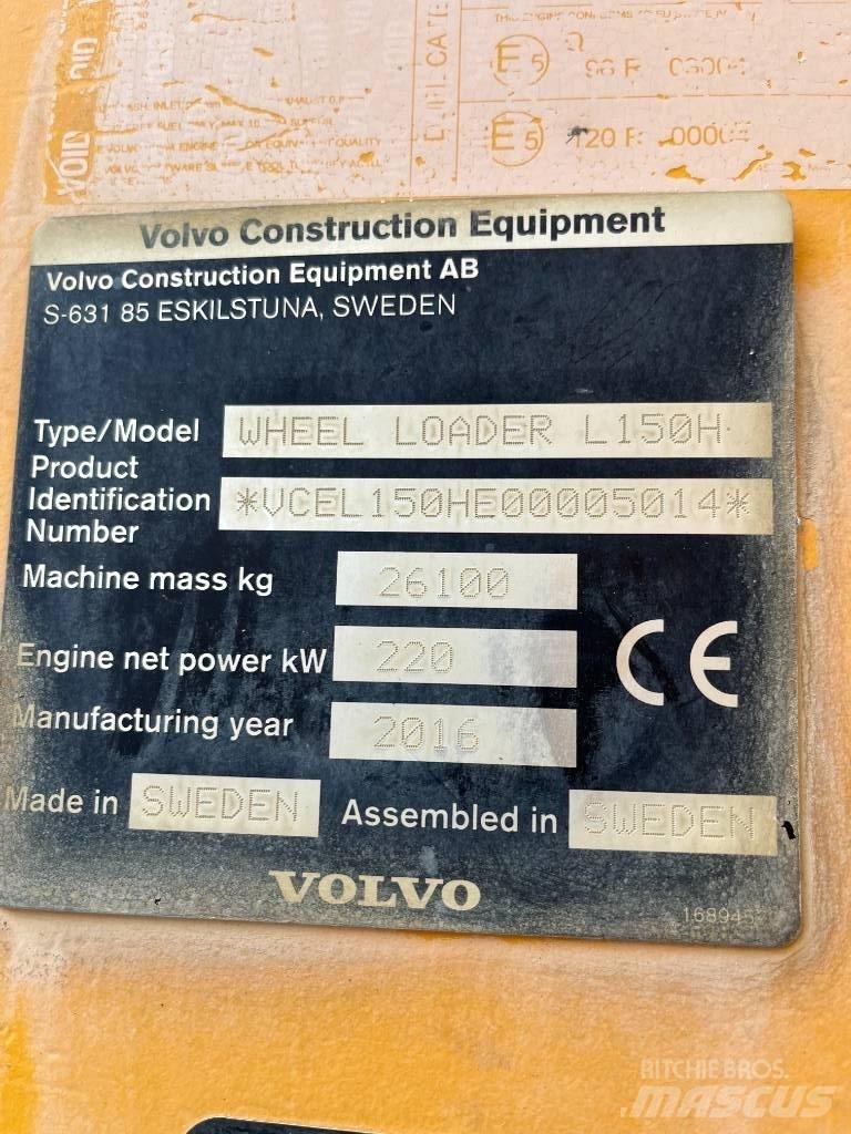 Volvo L150H Hjullastere