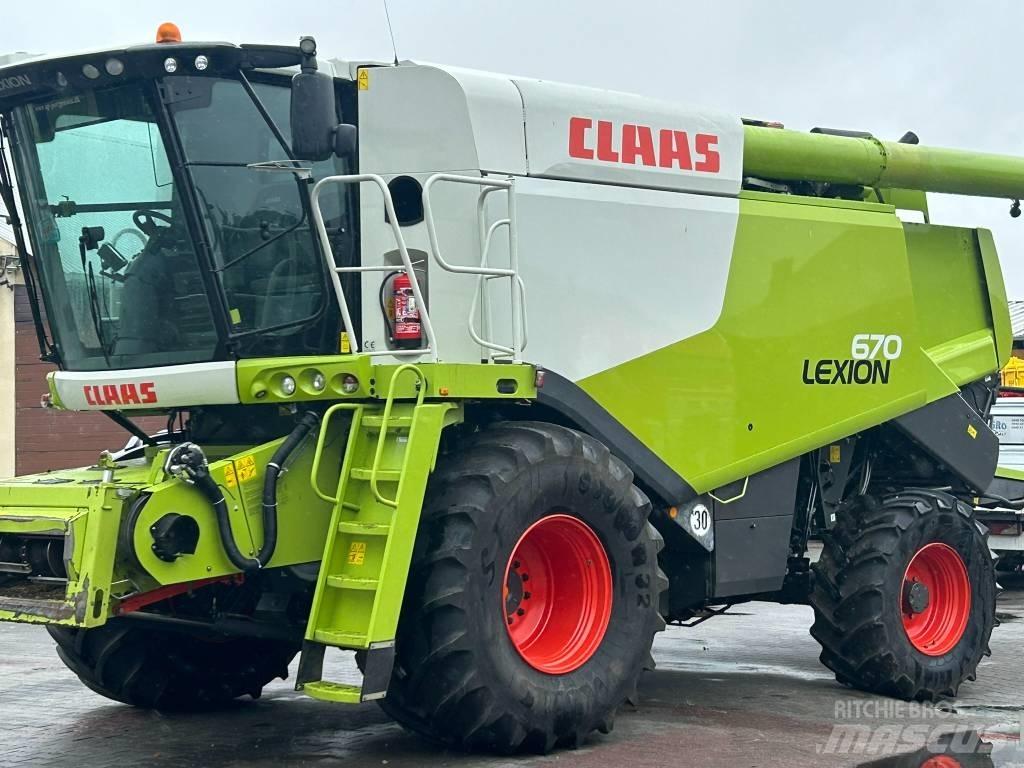 CLAAS Lexion 670 4x4 Skurtreskere