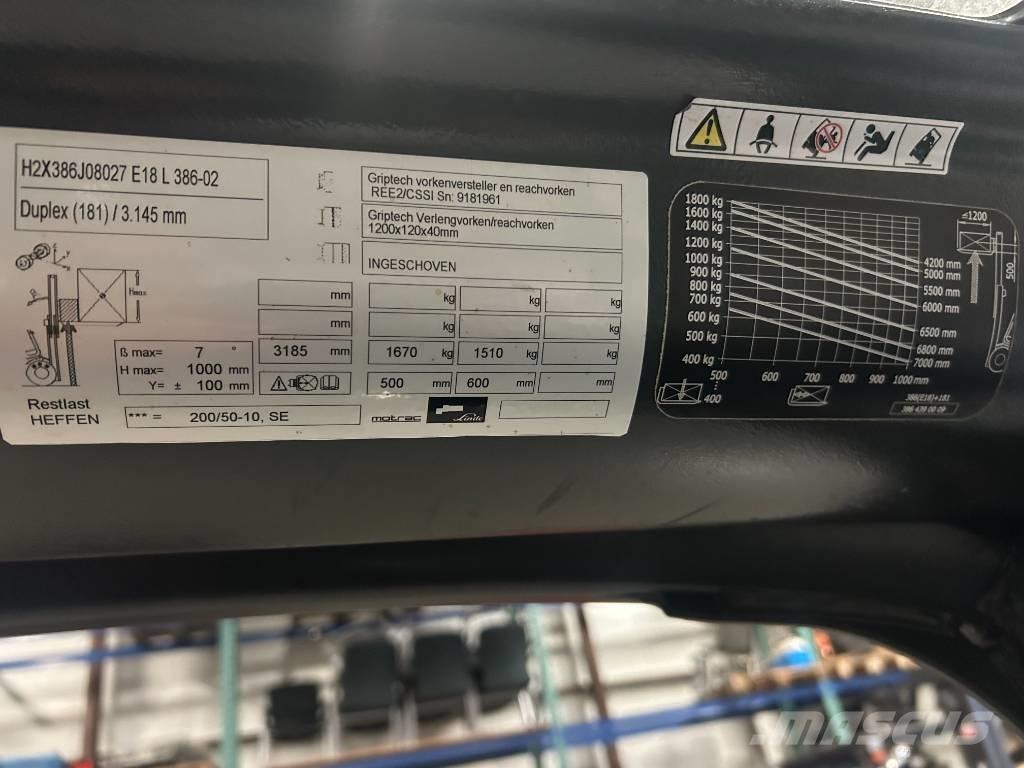 Linde e18l-02 Elektriske trucker