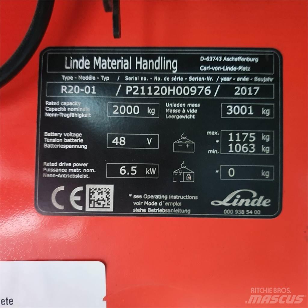 Linde R20 Skyvemasttruck