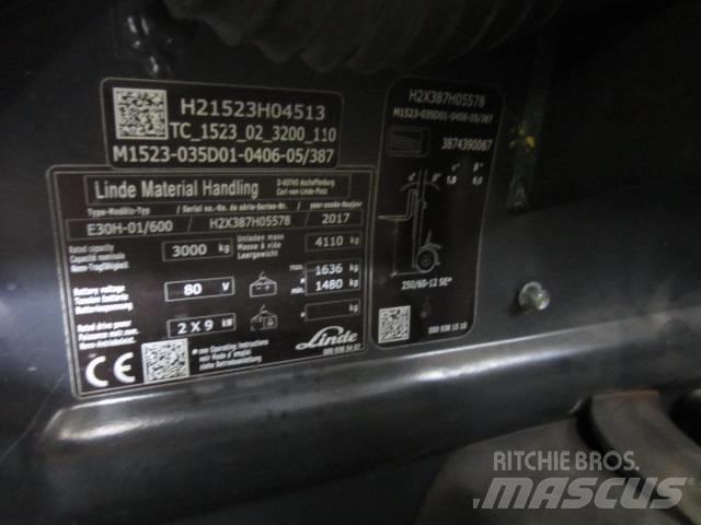 Linde E30H Elektriske trucker
