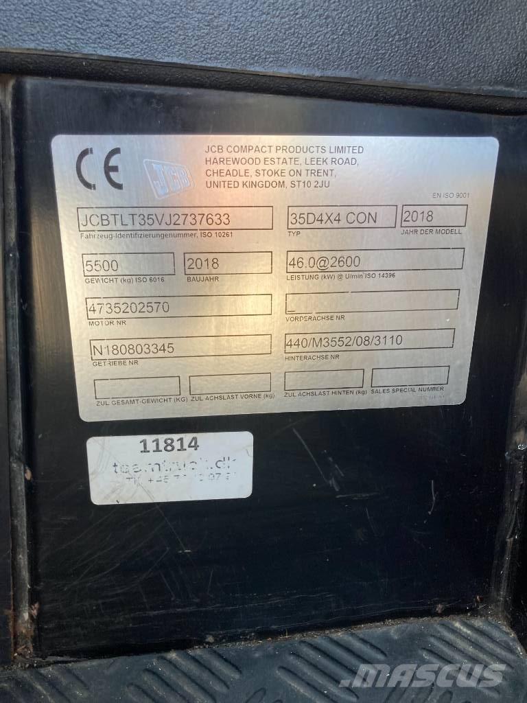 JCB TLT 35 D 4x4 Teleskoplastere