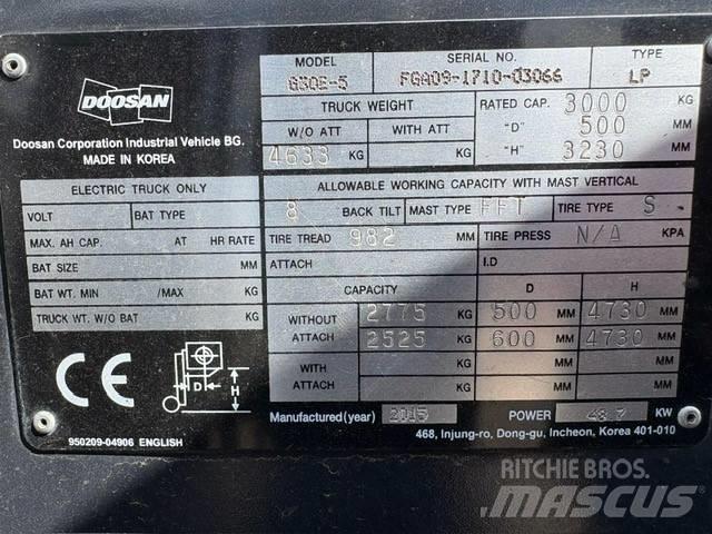 Doosan G 30 E-5 Propan trucker