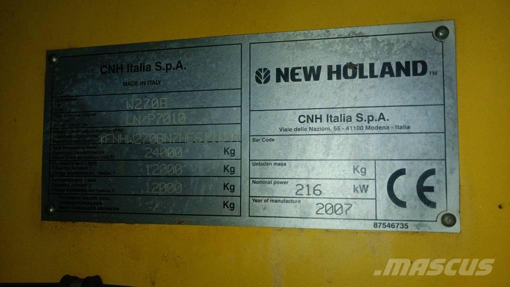 New Holland W 270 B Hjullastere