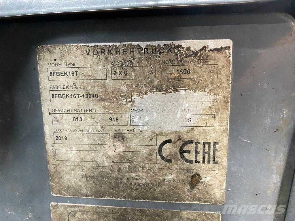 Toyota 8FBEK16T Elektriske trucker