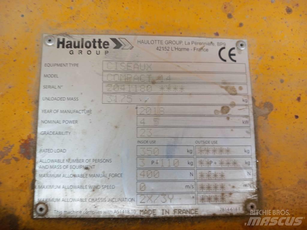 Haulotte Compact 14 Sakselifter