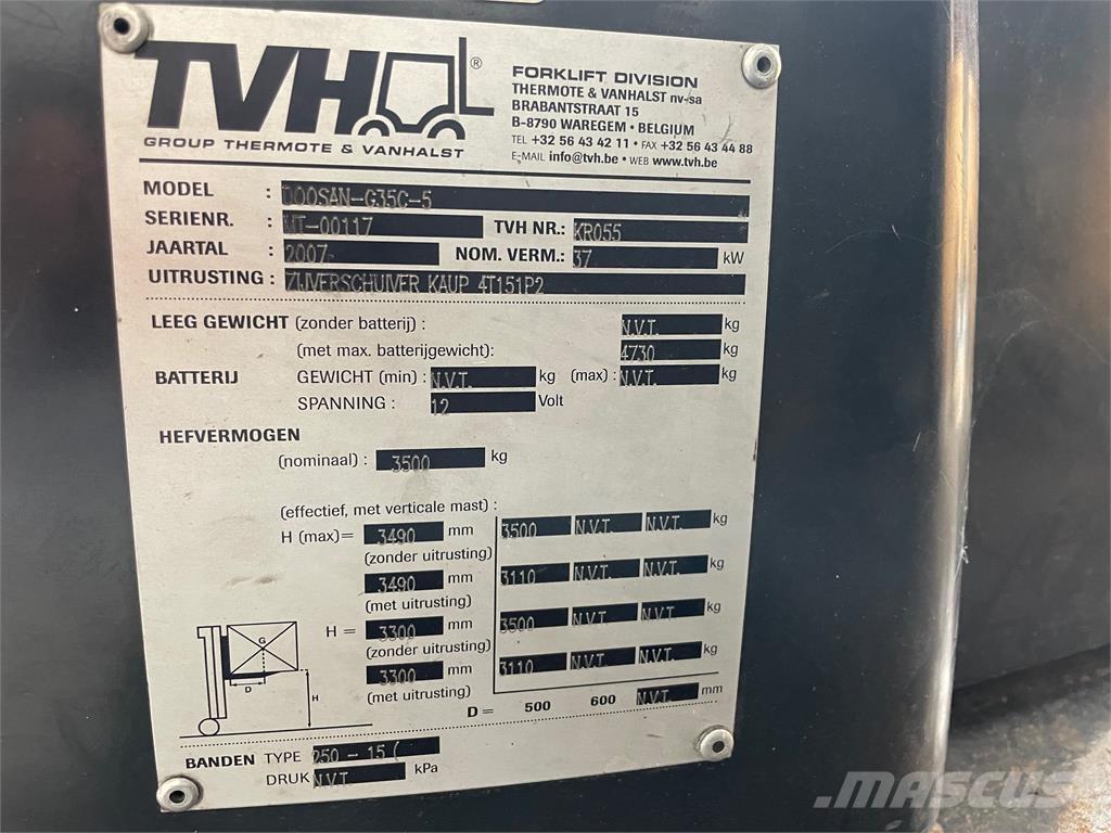 Doosan G35C-5 Propan trucker