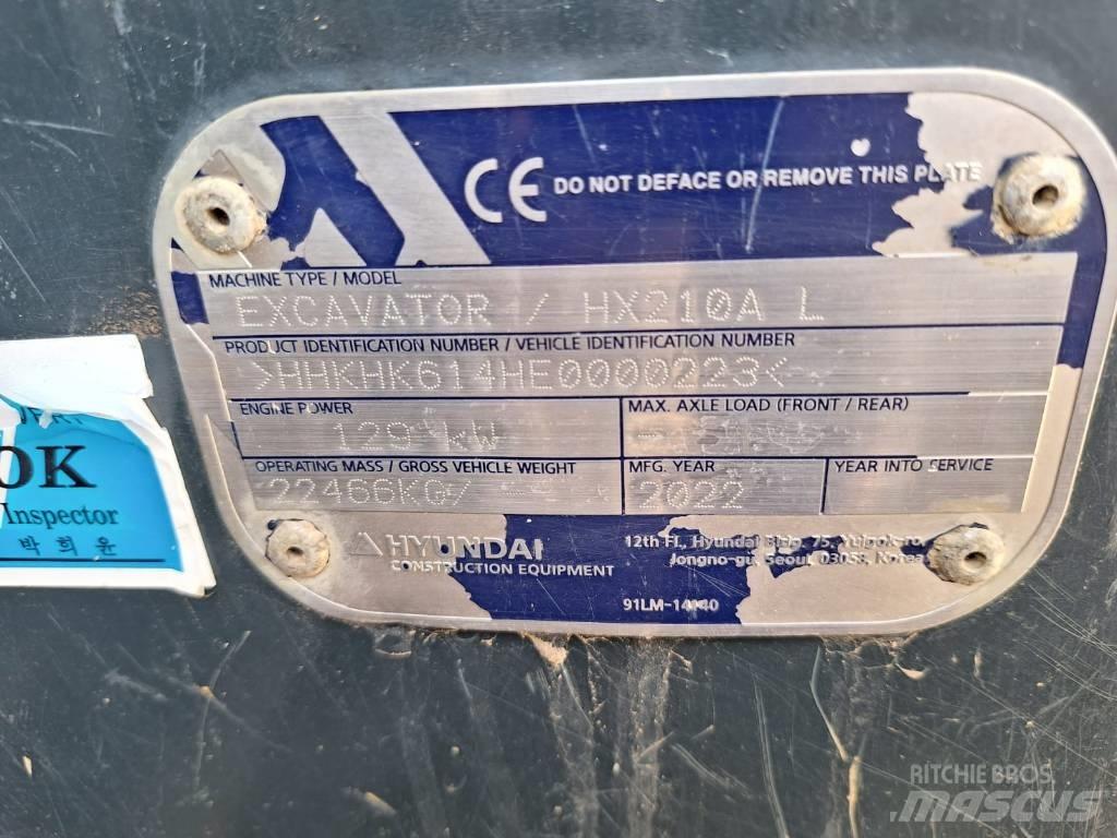 Hyundai HX210A L Beltegraver