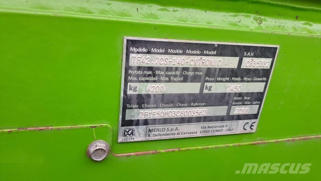 Merlo TF 42.7 CS-140 Teleskophjullastere
