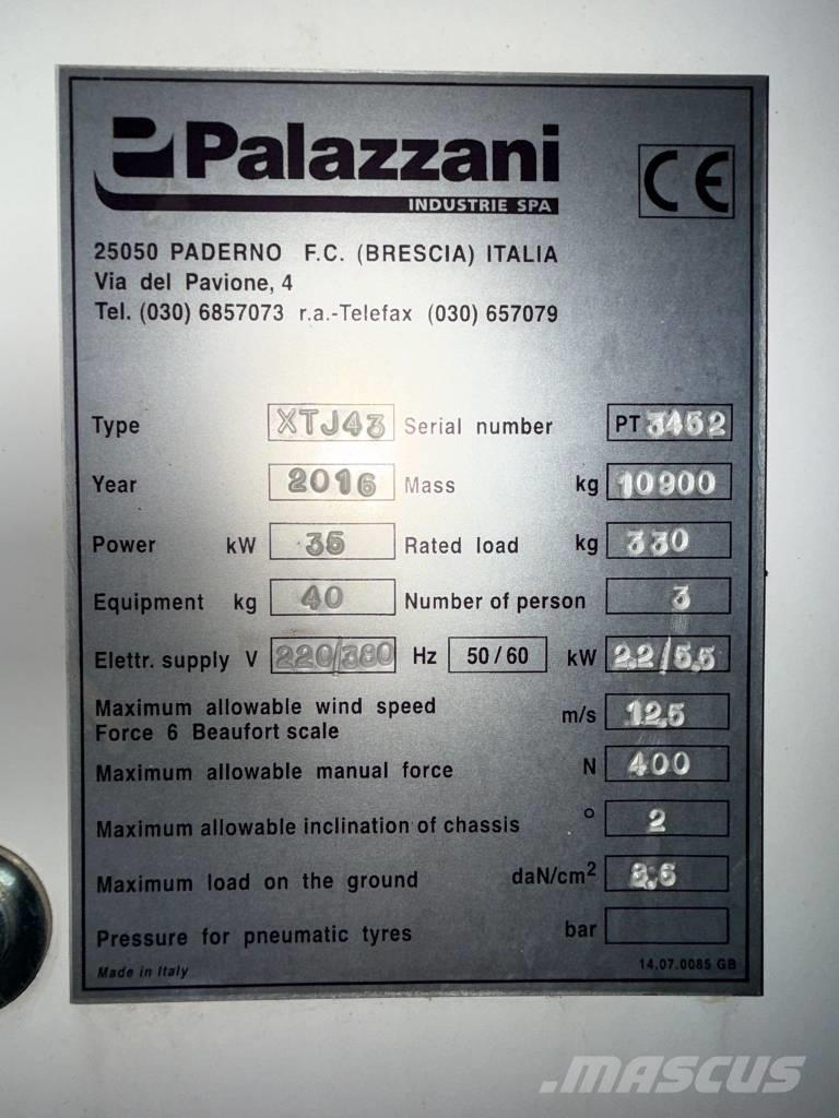 Palazzani XTJ 43 Teleskop bomlifter