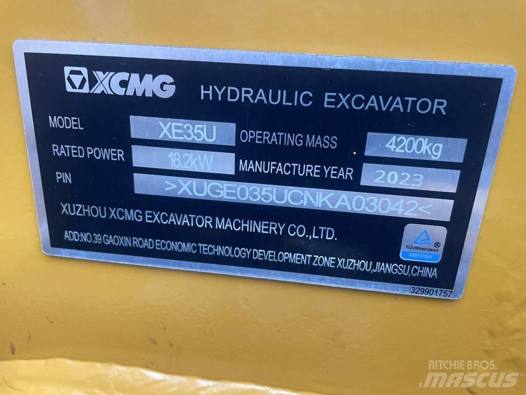 XCMG XE 35 U Minigravere <7t