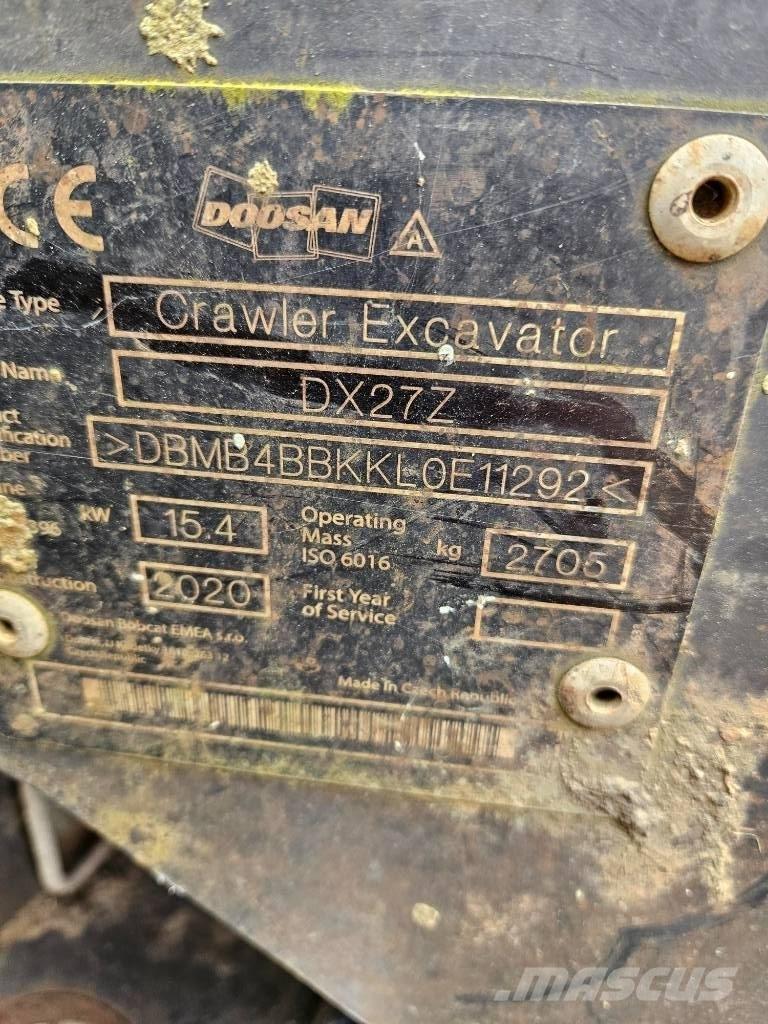 Doosan DX 27 Z Minigravere <7t