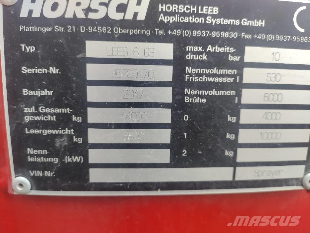 Horsch Leeb 6 GS Slepesprøyter